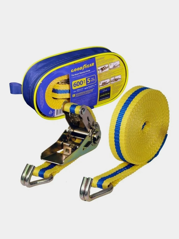Стяжка груза с храповым механизмом Goodyear, 600 кг, 5 м