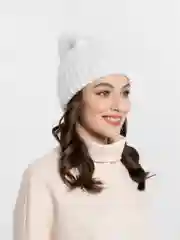 Бежевый шапка женская "Жюли"