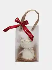 Белый подарочное полотенце в прозрачной сумке, подарочный набор