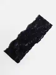 Черный повязка на голову женская, ажурная, 7*20см