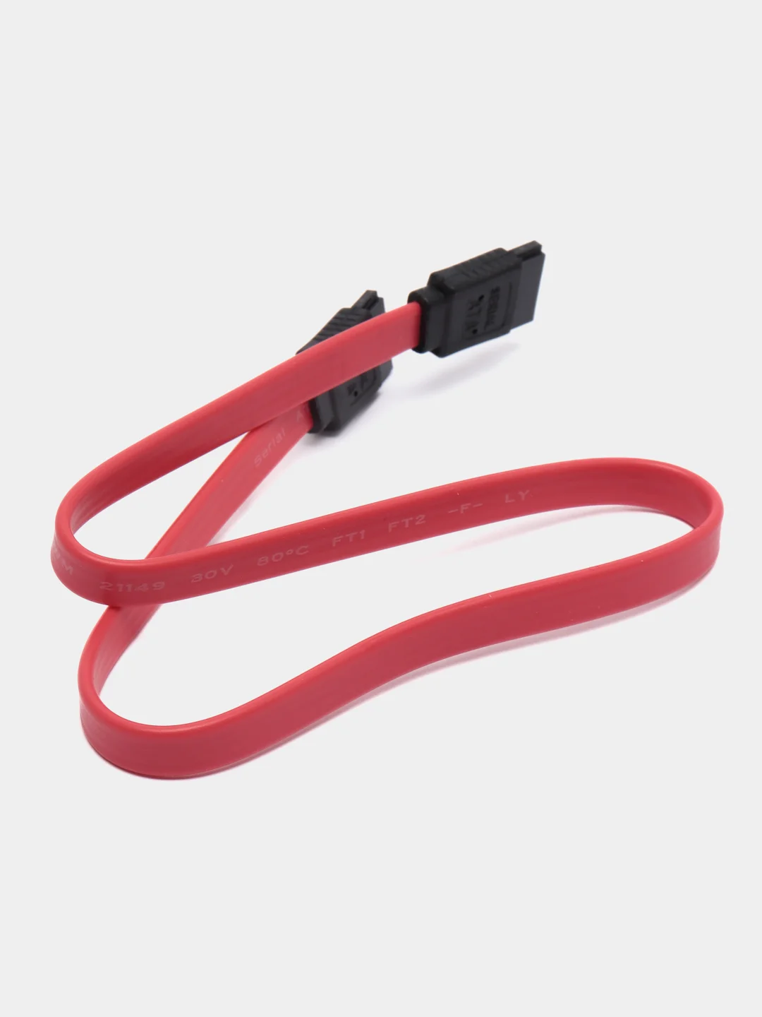Красный кабель SATA - SATA для подключения HDD, SSD