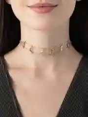 Белый цепочка-чокер на шею