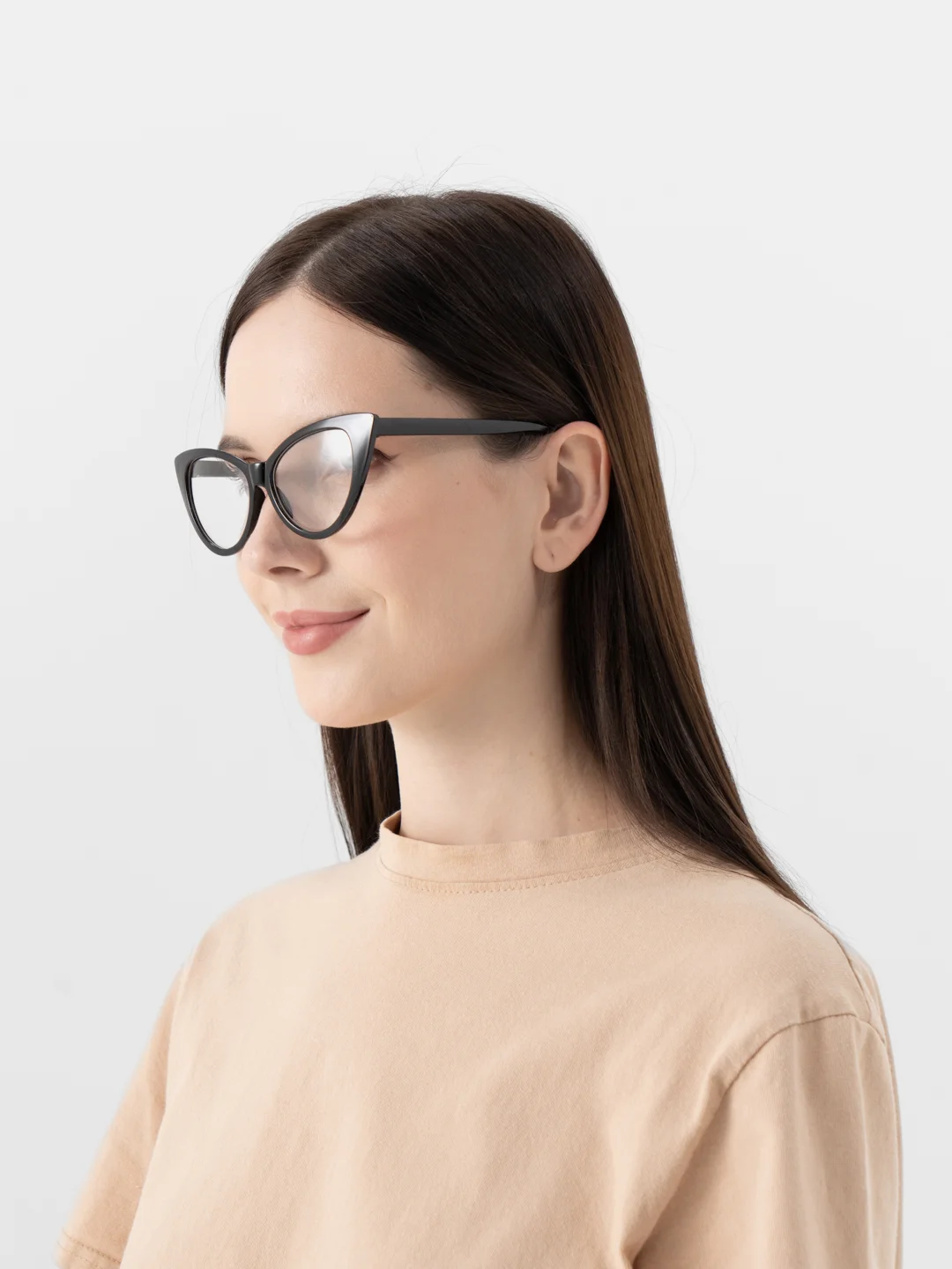 Женские очки кошачий глаз QP Store, без диоптрий