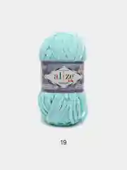Бирюзовый пряжа плюшевая Alize Velluto (Ализе Веллуто), 100 г, 68 м