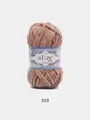 Карамельный пряжа плюшевая Alize Velluto (Ализе Веллуто), 100 г, 68 м