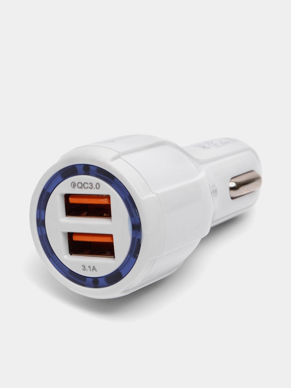 Адаптер питания автомобильный USB, 5V (автомобильное зарядное устройство от прикуривателя)