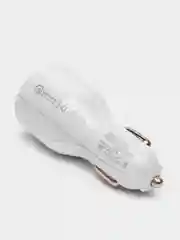 Белый адаптер питания автомобильный USB, 5V (автомобильное зарядное устройство от прикуривателя)