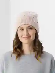 Коралловый меланж шапка женская Адонис