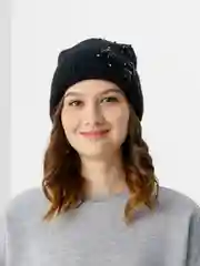 Черный шапка женская Адонис