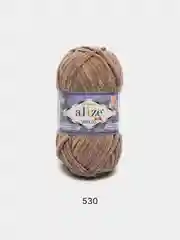 Бежевый пряжа плюшевая Alize Velluto (Ализе Веллуто), 100 г, 68 м