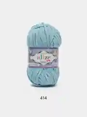 Небесно-голубой пряжа плюшевая Alize Velluto (Ализе Веллуто), 100 г, 68 м