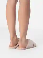 Бордовый мягкие женские тапочки