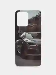 Тёмно-серый чехол с рисунком на Realme C35 (Реалми С35)