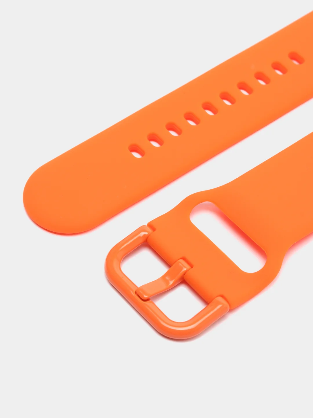 Рыжий силиконовый ремешок универсальный для Xiaomi Amazfit Bip / Samsung / Huawei, 20 мм