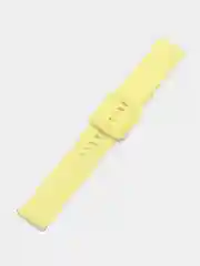 Желтый силиконовый ремешок универсальный для Xiaomi Amazfit Bip / Samsung / Huawei, 20 мм