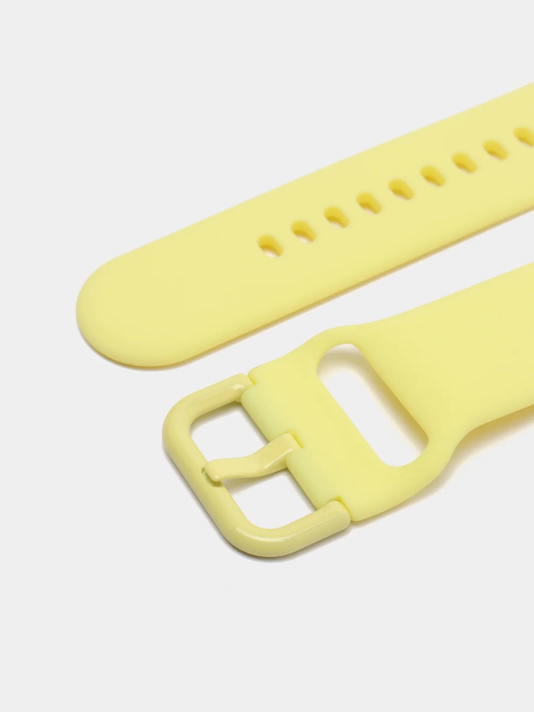 Желтый силиконовый ремешок универсальный для Xiaomi Amazfit Bip / Samsung / Huawei, 20 мм