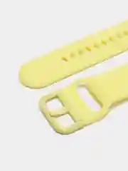 Желтый силиконовый ремешок универсальный для Xiaomi Amazfit Bip / Samsung / Huawei, 20 мм