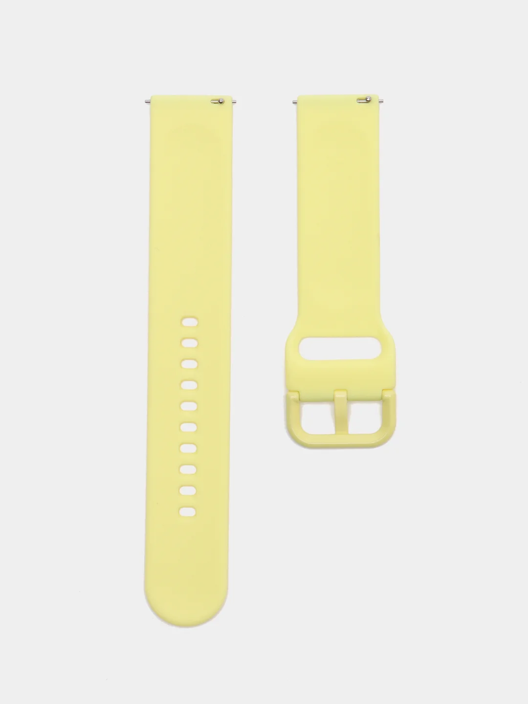 Желтый силиконовый ремешок универсальный для Xiaomi Amazfit Bip / Samsung / Huawei, 20 мм
