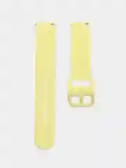 Желтый силиконовый ремешок универсальный для Xiaomi Amazfit Bip / Samsung / Huawei, 20 мм
