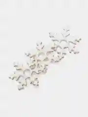 Белый снежинки из цветного фоамирана