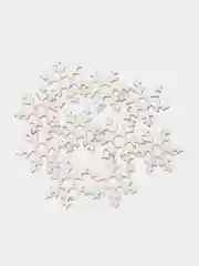 Белый снежинки из цветного фоамирана