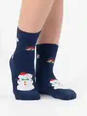 Бирюзовый носки детские новогодние