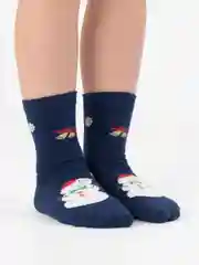 Бирюзовый носки детские новогодние