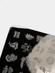 Бирюзовый пластина для стемпинга