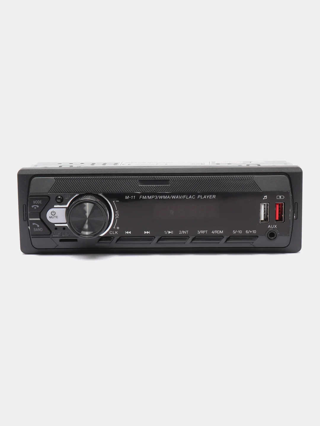 Автомагнитола с подключением по Bluetooth, USB, AUX, 12В, 1 DIN