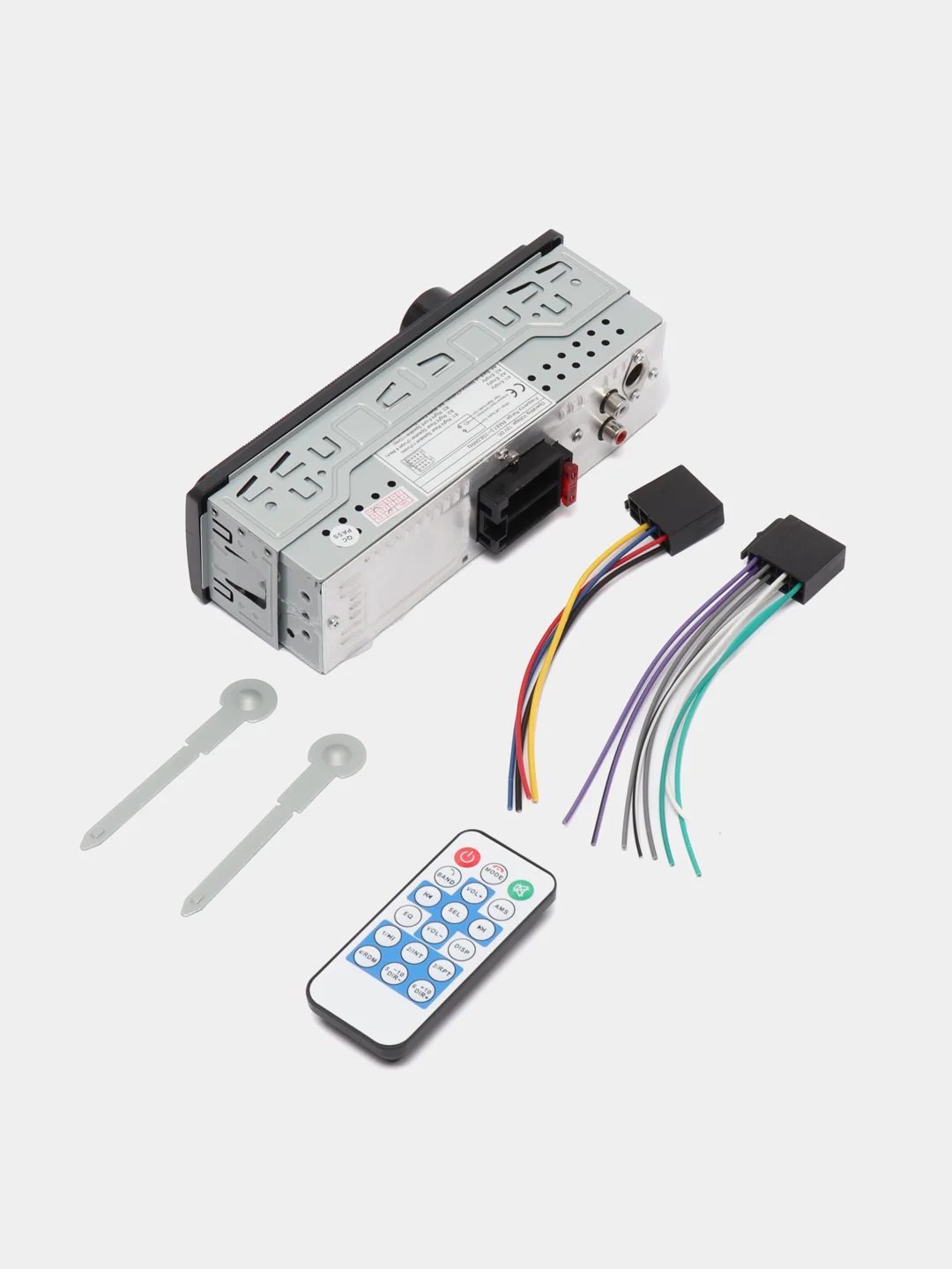 Автомагнитола с подключением по Bluetooth, USB, AUX, 12В, 1 DIN