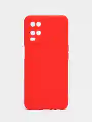 Красный чехол для OPPO A54 (Оппо А54), прозрачный