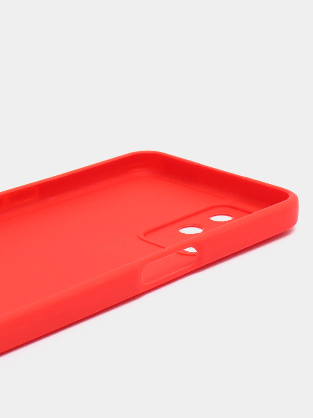 Красный чехол для OPPO A54 (Оппо А54), прозрачный