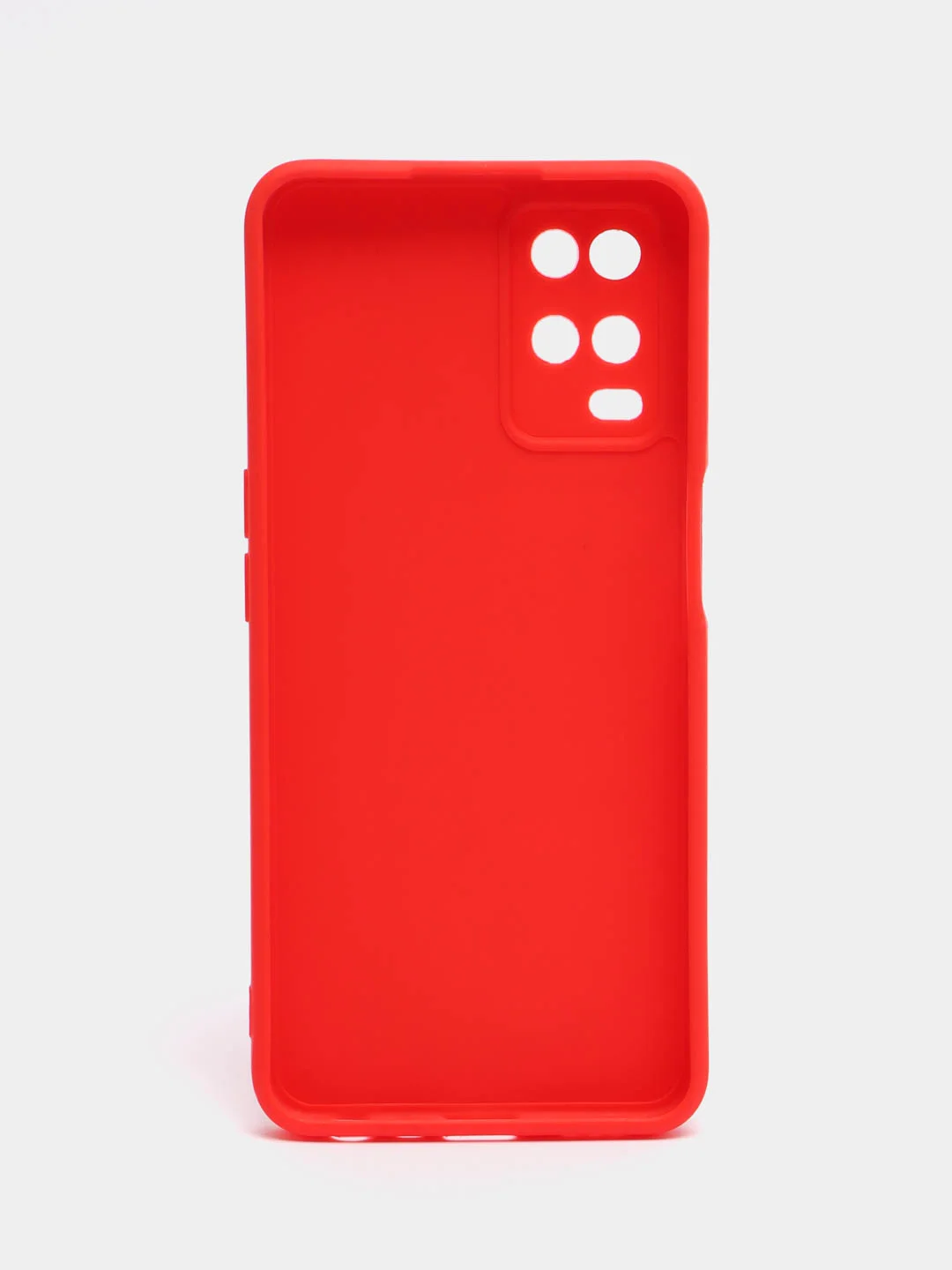 Красный чехол для OPPO A54 (Оппо А54), прозрачный