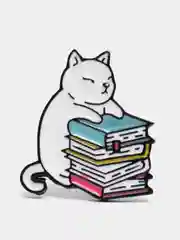 Лавандовый значки с котами (кошками, котятами), пин на одежду или рюкзак