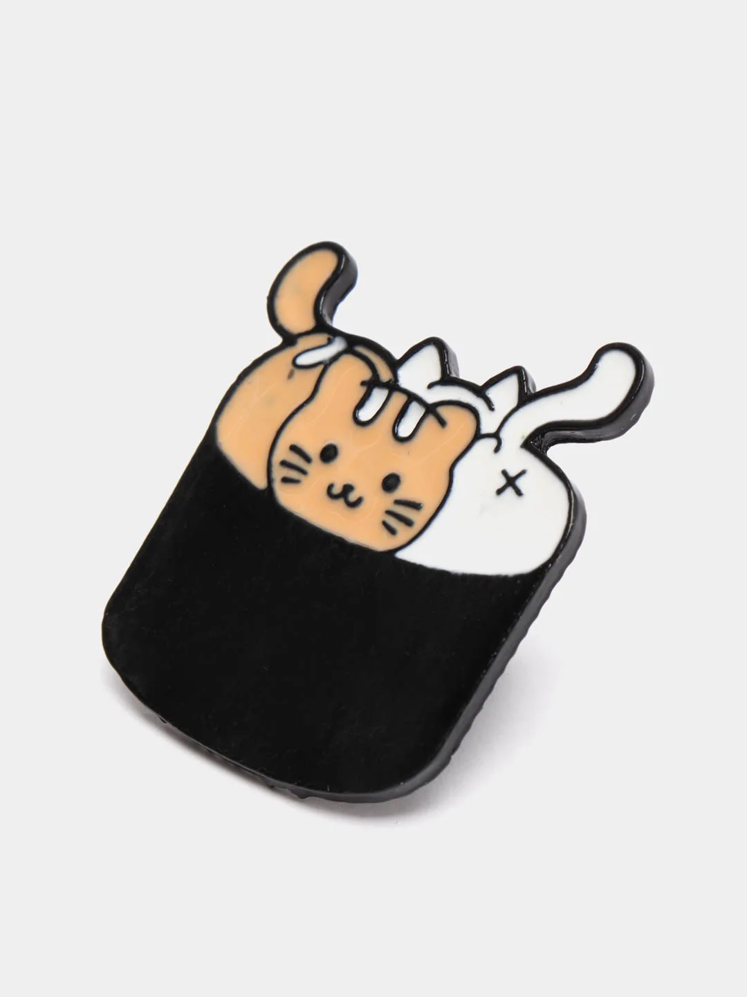 Бирюзовый значки с котами (кошками, котятами), пин на одежду или рюкзак
