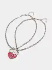 Вишнёвый парные цепочки "Hello Kitty", 60 см