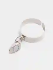 Серебряный парные кольца для влюбленных "Сердце"/Регулируемый набор из двух магнитных колец
