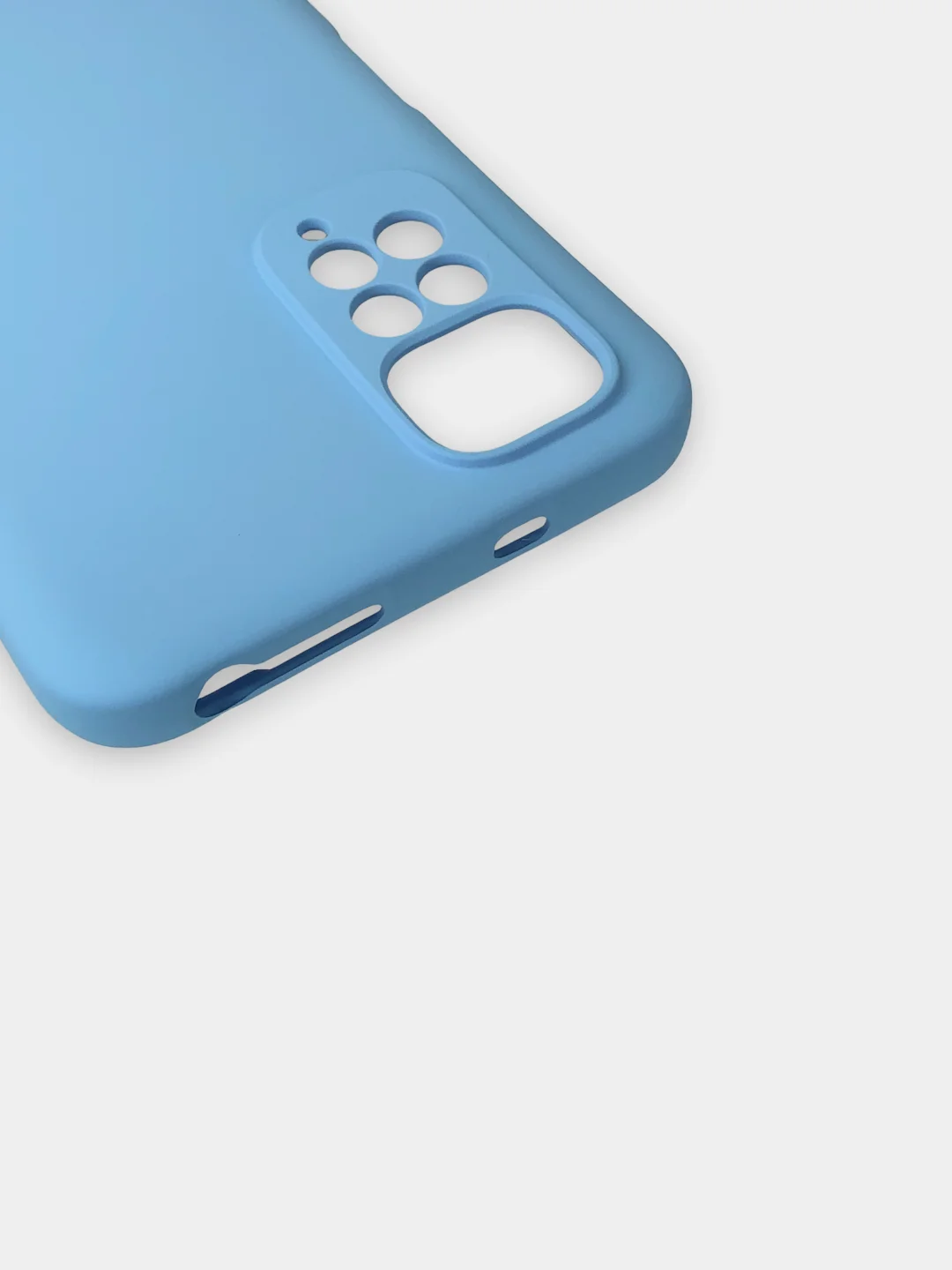 Голубой чехол силиконовый Xiaomi Redmi Note 11 4G, Redmi Note 11S, Сяоми Редми Нот 11 4G, 11С