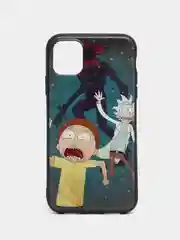 Аметистовый чехол на айфон 11, 12, 13, 13 Pro, 14, с принтом "Рик и Морти" / "Гомер", чехол для iphone