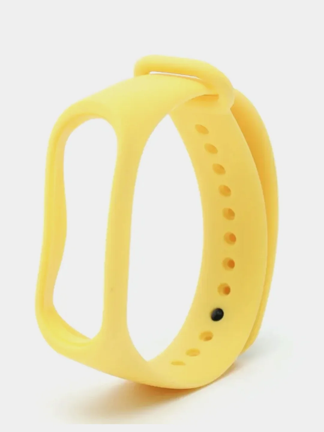 Желтый ремешок силиконовый для фитнес браслета Xiaomi Mi Band 3, Mi Band 4 (Ми Банд 3, Ми Банд 4)