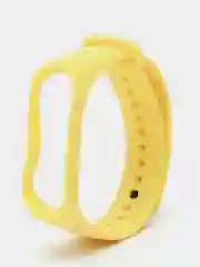 Желтый ремешок силиконовый для фитнес браслета Xiaomi Mi Band 3, Mi Band 4 (Ми Банд 3, Ми Банд 4)