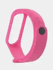 Тёмно-розовый ремешок силиконовый для фитнес браслета Xiaomi Mi Band 3, Mi Band 4 (Ми Банд 3, Ми Банд 4)