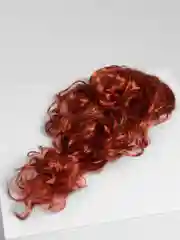 Коралловый парик с челкой, длинные волосы, маскарадный, для косплея