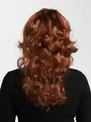 Терракотовый парик с челкой, длинные волосы, маскарадный, для косплея
