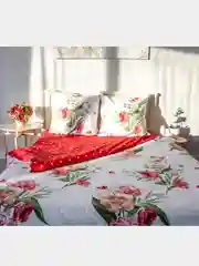 Красный комплект постельного белья Cotton Nights "Music of the Night", хлопок