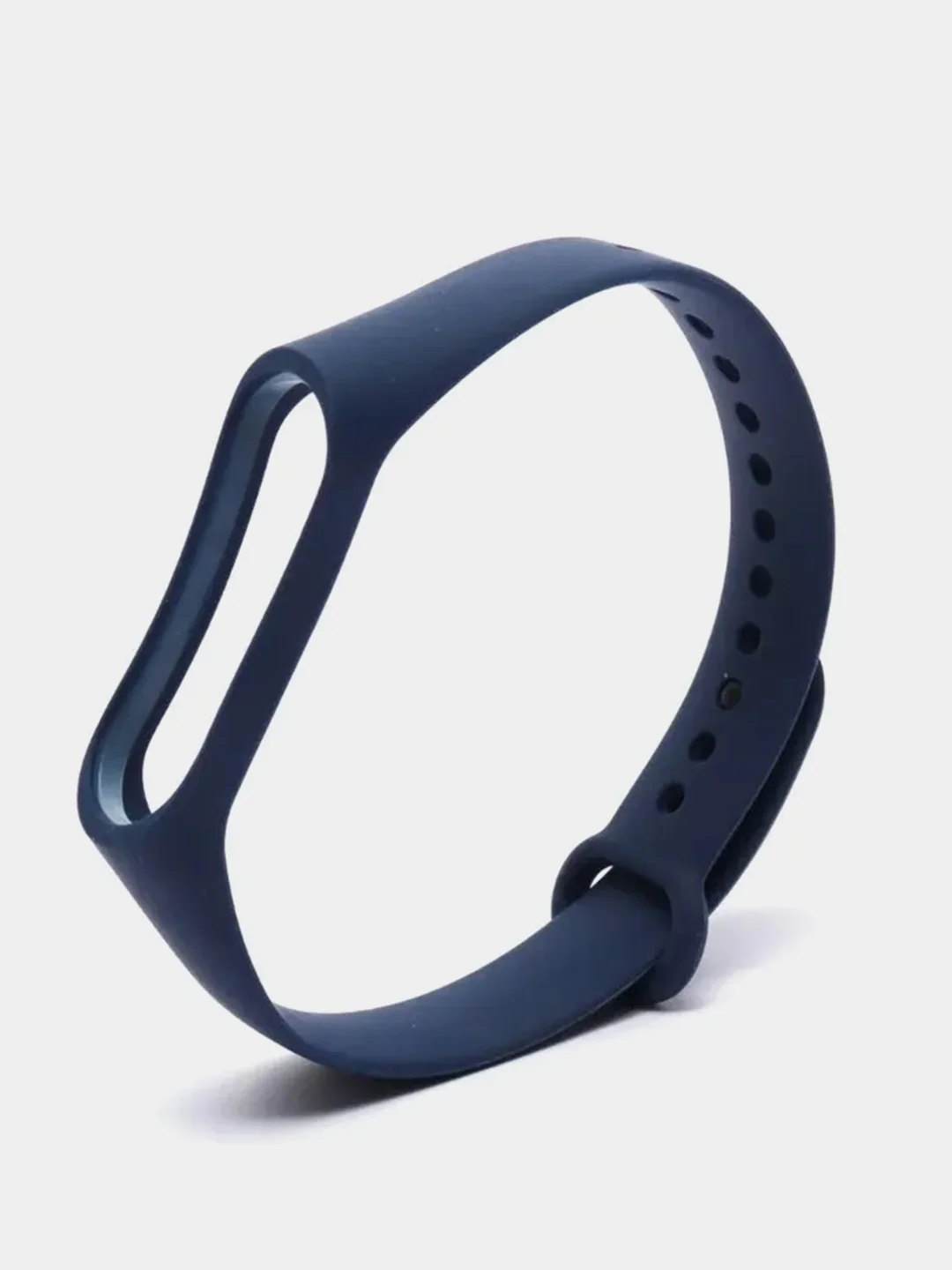 Синий ремешок силиконовый для фитнес браслета Xiaomi Mi Band 3, Mi Band 4 (Ми Банд 3, Ми Банд 4)