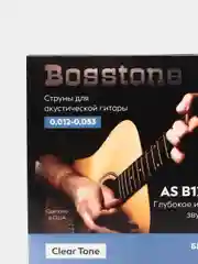 Струны Bosstone AS B, для акустической гитары, бронза