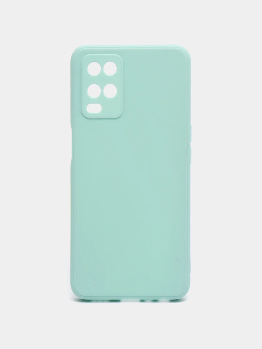 Бирюзовый чехол для OPPO A54 (Оппо А54), прозрачный