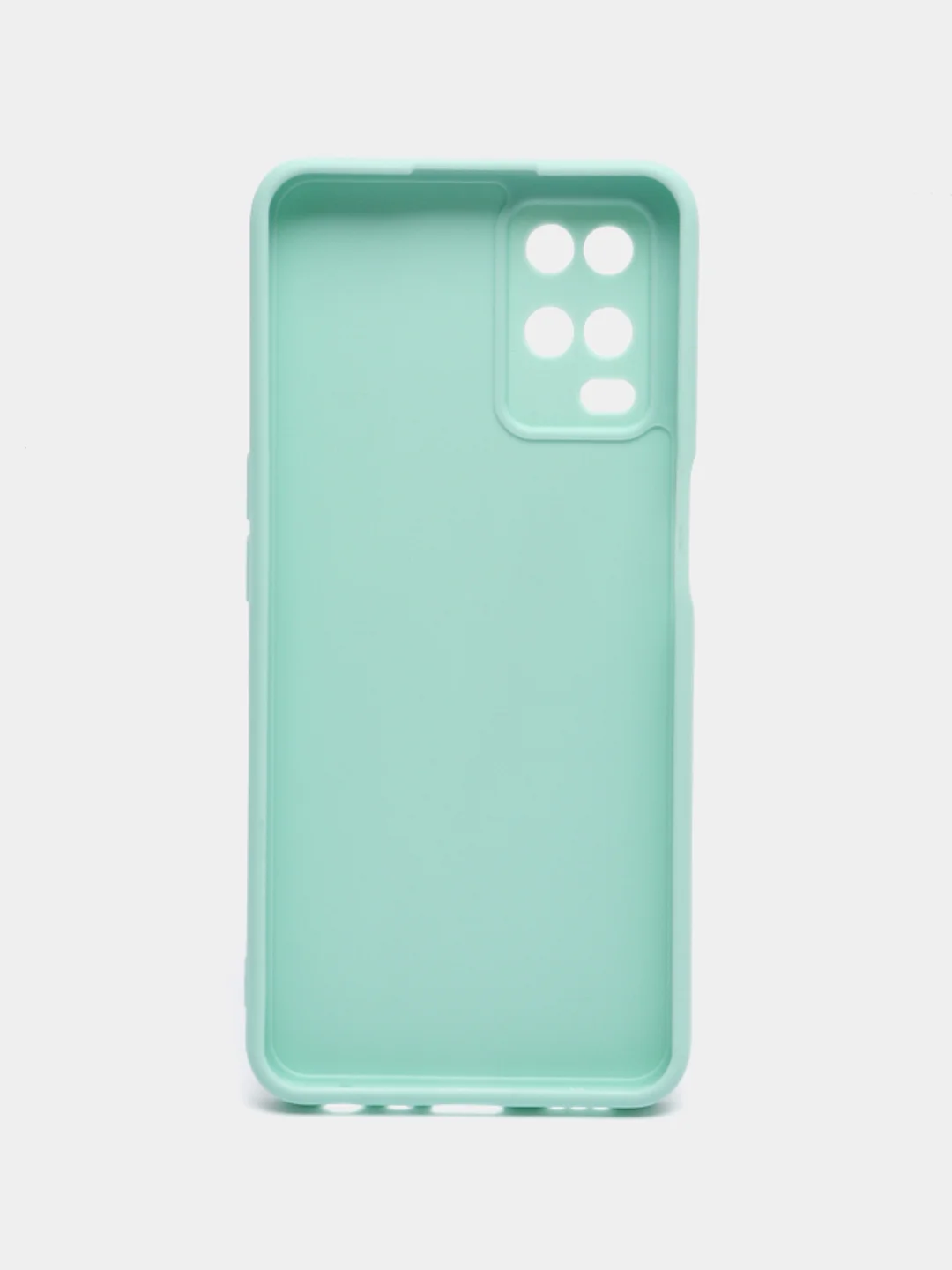 Бирюзовый чехол для OPPO A54 (Оппо А54), прозрачный