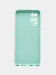 Бирюзовый чехол для OPPO A54 (Оппо А54), прозрачный